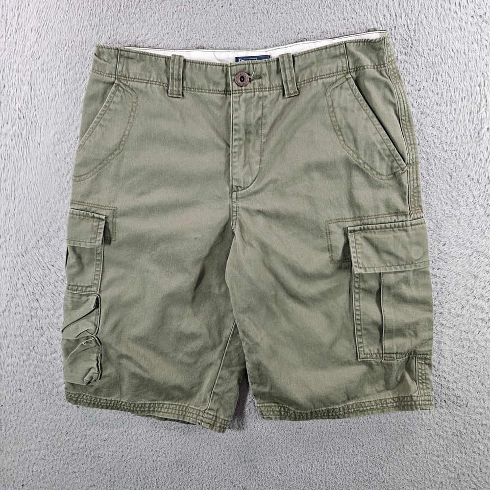 Polo Ralph Lauren Womens Olive Green Cotton Cargo Shorts Size 16 RL-1967 Utility